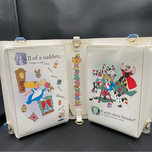 Disney Loungefly Alice in Wonderland Book Crossbody - Picture 7 of 7